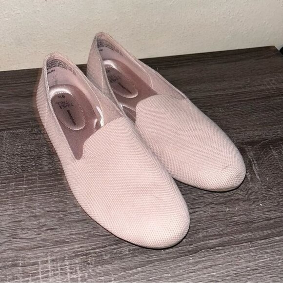 Time and Tru Memory Foam Slip On Flats Black & Nude Set Size 9.5 - Picture 5 of 9